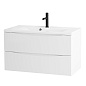 Тумба с раковиной подвесная BelBagno Marino 1000 , Bianco Opaco, 1000x445x500, MARINO-1000-2C-SO-BO-P/BB1000/445-LV-MR-PR