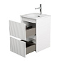 Тумба с раковиной подвесная BelBagno UNO-MINI-400-2C-SO-BO Белый матовый, раковина белая BB-8099-3-40