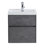 PIETRA MINI База под раковину подвесная с двумя выкатными ящиками, Stucco Cemento 494x395x400, PIETRA MINI-500AS-2C-SO-SCM