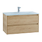Тумба с раковиной подвесная Belbagno KRAFT 900, Rovere Nebrasca Nature, 910х460х515, KRAFT-900-2C-SO-RNN/BB910/465-LV-VTR-BL