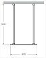 Душевая перегородка CEZARES LIBERTA-L-2-80-120-C-Cr