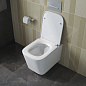 Унитаз подвесной безободковый с сиденьем и смывом ТОРНАДО BelBagno ТЕХНО (DUE-TOR) BB5171CH-TOR/SC