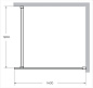 Душевая перегородка CEZARES LIBERTA-L-1-140-120-C-Cr