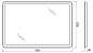 Зеркало BelBagno SPC-MAR-900-600-LED-BTN