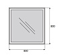 Зеркало BelBagno SPC-GRT-800-800-LED-BTN