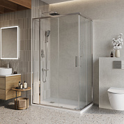 Душевой уголок BelBagno LUCE-AH-21-130/80-C-Cr