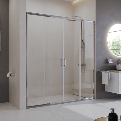 Душевая дверь в нишу BELBAGNO UNO-195-BF-2-180-C-Cr