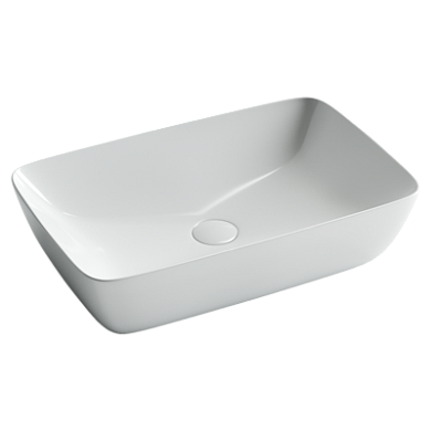 Умывальник чаша Ceramica Nova FORM накладная прямоугольная 580*380*145мм