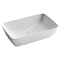 Умывальник чаша Ceramica Nova FORM накладная прямоугольная 580*380*145мм