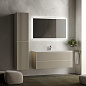 Тумба с керамической раковиной подвесная, SANCOS Snob R, 120 см Beige Soft SNR120CE+CN7017
