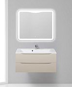 Тумба с раковиной подвесная BelBagno Marino 1000 , Crema Opaco, 1000x445x500, MARINO-1000-2C-SO-CO-P/BB1000/445-LV-MR-PR