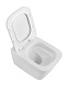 Унитаз подвесной безободковый с сиденьем и смывом ТОРНАДО BelBagno СТРУКТУРА (KRAFT-TOR) BB7106CH-TOR/SC