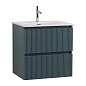 Тумба с раковиной подвесная BelBagno UNO-700-2C-SO-AO Голубой матовый, раковина белая BB-8099-70