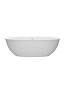 Ванна из искусственного камня Solid Surface 1700x760x540, BELBAGNO BB-MARINO-170-76-54-SSB белая матовая