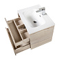 Тумба с раковиной подвесная Belbagno KRAFT 700, Rovere Galifax Bianco, 710х460х515, KRAFT-700-2C-SO-RGB/BB700ETL