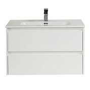 Тумба с раковиной подвесная Belbagno KRAFT 1000, Bianco Opaco, 1010х460х515, KRAFT-1000-2C-SO-BO/BB1000ETL