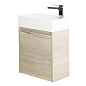 Тумба с раковиной подвесная Belbagno KRAFT MINI 500, Rovere Galifax Bianco, 494х256х500, KRAFT MINI-500/260-1A-SO-RGB-L/7045-KL