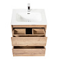 Тумба с раковиной подвесная Belbagno KRAFT 600, Rovere Tabacco, 610х460х515, KRAFT-600-2C-SO-RT/BB600ETL