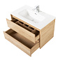 Тумба с раковиной подвесная Belbagno KRAFT 900, Rovere Nebrasca Nature, 910х460х515, KRAFT-900-2C-SO-RNN/BB900ETL