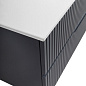 Тумба подвесная с керамической раковиной, CEZARES DUET-N, 120 см Grafito DUET-N-1200-2C-SO-GR-P+CZR-8095-120