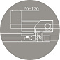 Душевая дверь в нишу CEZARES SLIDER-B-1-100/110-C-BORO