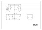 Ванна акриловая отдельностоящая Belbagno BB306-1395