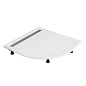 Поддон из искусственного мрамора CEZARES TRAY-AS-R-90-30-W с сифоном, ножками и экраном