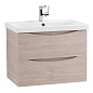 MARINO-CER База с керамической раковиной подвесная, Rovere Grigio, MARINO-CER-700-2C-SO-RG-P/BB-0321-70-LVB