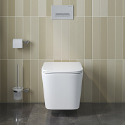 Унитаз подвесной безободковый с сиденьем и смывом ТОРНАДО BelBagno ТЕХНО (DUE-TOR) BB5171CH-TOR/SC