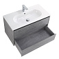 Тумба с раковиной подвесная Belbagno KRAFT 800, Cemento Grigio, 810х460х515, KRAFT-800-2C-SO-CG/LOV-800-LVB