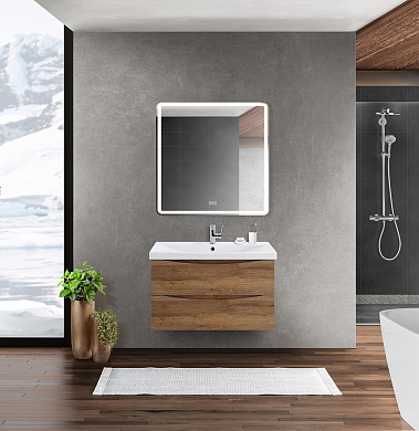 MARINO-CER База под раковину подвесная, Rovere Rustico, MARINO-CER-800-2C-SO-RR-P
