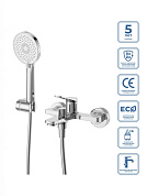 Смеситель для ванны и душа BelBagno UNIQUE-VASM-CRM