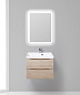Тумба с раковиной подвесная BelBagno Marino 600, Rovere Grigio, 600x450x500, MARINO-600-2C-SO-RG-P/BB600/450-LV-MR-AST