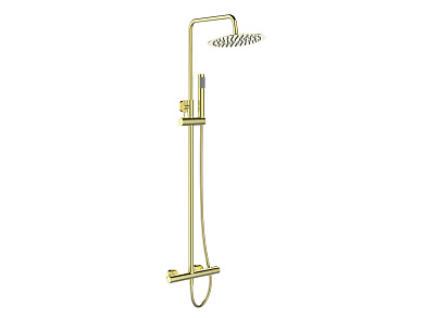 Душевая стойка BELBAGNO UNO-DOCM-ORO