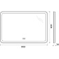 Зеркало BelBagno SPC-MAR-900-600-LED-TCH-WARM