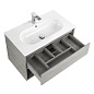 Тумба с раковиной подвесная Belbagno KRAFT 800, Cemento Grigio, 800x460x500, KRAFT-800-1C-SO-CG/LOV-800-LVB