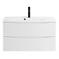 Тумба с раковиной подвесная BelBagno Marino 1000 , Bianco Opaco, 1000x445x500, MARINO-1000-2C-SO-BO-P/BB1000/445-LV-MR-PR