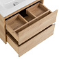 Тумба с раковиной подвесная Belbagno KRAFT 39-500, Rovere Nebrasca Nature, 510х390х515, KRAFT 39-500/390-2C-SO-RNN/BB500/390ETL