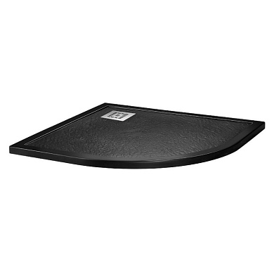 Поддон из искусственного мрамора BelBagno TRAY-MR-UNO-R-90-550-35-NERO-CR