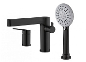 Смеситель на борт ванны Belbagno Delta DEL-BVD3-NERO