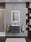 Тумба с керамической раковиной подвесная BelBagno МАРИНА-МИНИ2.0 (Marino-MINI-2.0) 50 Темно-серый матовый, раковина BB-8099-3-50+Marino-MINI-2.0-500-2C-SO-GSO-P