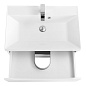 Тумба с раковиной подвесная BelBagno Marino 600, Bianco Opaco, 600x450x500, MARINO-600-2C-SO-BO-P/BB600/450-LV-MR-AST