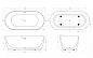 Ванна акриловая отдельностоящая Belbagno BB413-1700-800