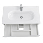 Тумба с раковиной подвесная Belbagno KRAFT 800, Bianco Opaco, 800x460x500, KRAFT-800-1C-SO-BO/LOV-800-LVB