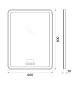 Зеркало BelBagno SPC-MAR-600-800-LED-TCH-RAD