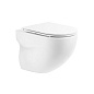 Унитаз подвесной BelBagno ONDA BB066CHR с сиденьем BB870SC + Система инсталляции для унитазов BelBagno BB002-80 с кнопкой смыва BB005-PR-CHROME