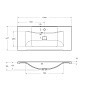 Тумба с раковиной подвесная BelBagno Marino 1000 , Bianco Opaco, 1000x445x500, MARINO-1000-2C-SO-BO-P/BB1000/445-LV-MR-PR