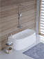 Акриловая ванна пристенная CEZARES ЛЮКС (LUX) CZR-LUX-WALL-170-80-58