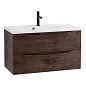 Тумба с раковиной подвесная BelBagno Marino 1000 , Rovere Moro, 1000x445x500, MARINO-1000-2C-SO-RW-P/BB1000/445-LV-MR-PR