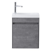 PIETRA MINI База под раковину подвесная, Stucco Cemento 454x257x520, PIETRA MINI-460-1A-SO-SCM-L, левосторонняя